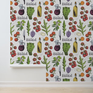 Papier Peint Motif de salade