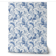 Motif de toile de pays français bleu