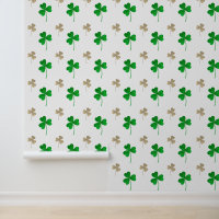 Motif de trèfles irlandais personnalisé cosy