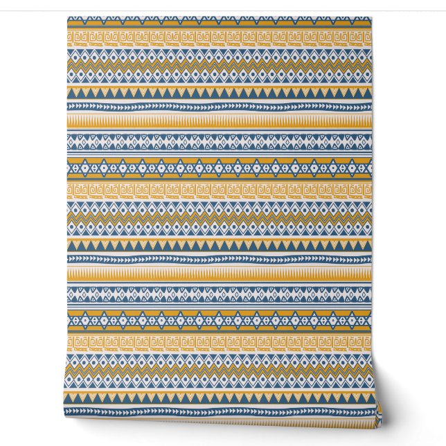Papier Peint Motif de Tribal Aztec (Déroulement)