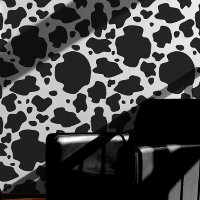 Motif de vache unique noir et blanc