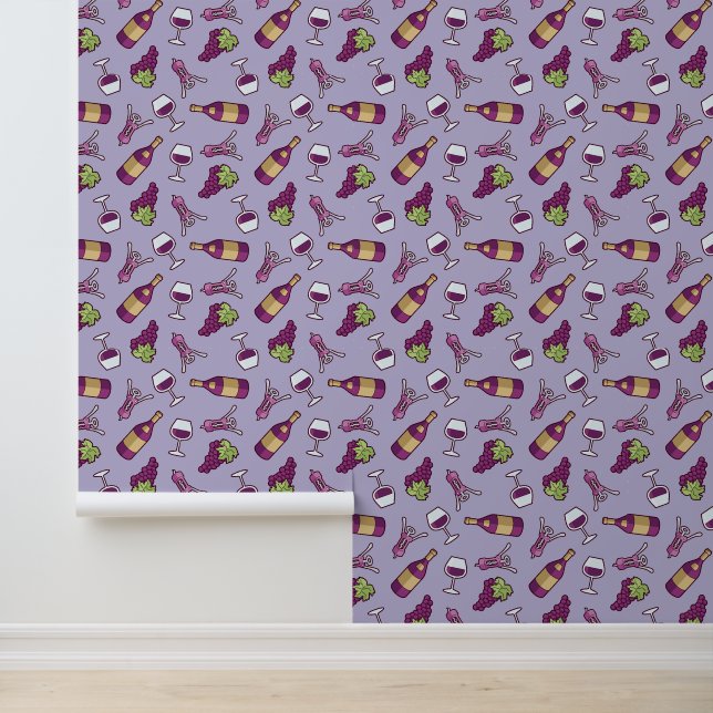 Papier Peint Motif de vin rouge (Application)