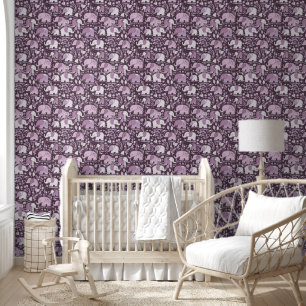 Papier Peint Motif d'éléphant de bébé 4