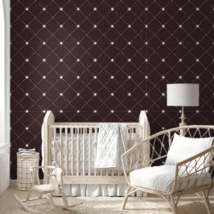 Papier Peint Motif Diamant blanc