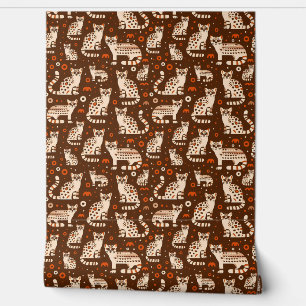 Papier Peint Motif d'occelot