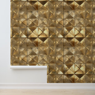 Papier Peint Motif d'or métallique