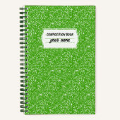 Papier peint Motif du Carnet de composition verte (Recto)