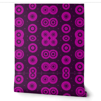 Papier Peint Motif Éclaté Solaire Violet Inspiré de l'Afrique