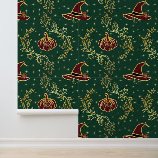 Papier Peint Motif élégant de sorcellerie Whimsigoth pour Hallo