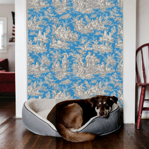 Papier Peint Motif élégant vintage bleu turquoise