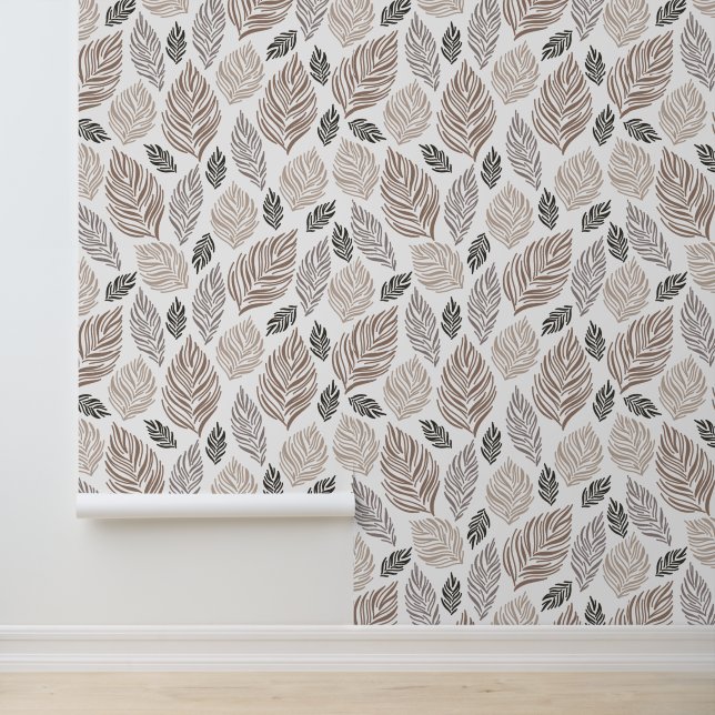 Papier Peint Motif feuille (Application)