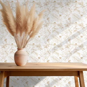 Papier Peint Motif feuille d'or ID655