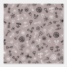 Motif Fleurs flottantes