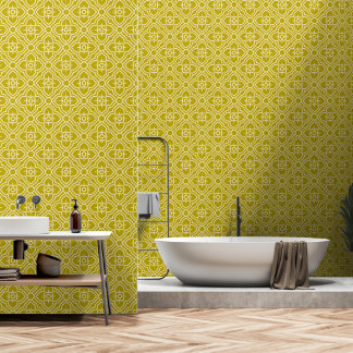 Papier Peint Motif floral oriental élégant de style thaïlandais