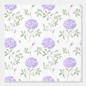 Papier Peint Motif floral violet moderne  (Recto)