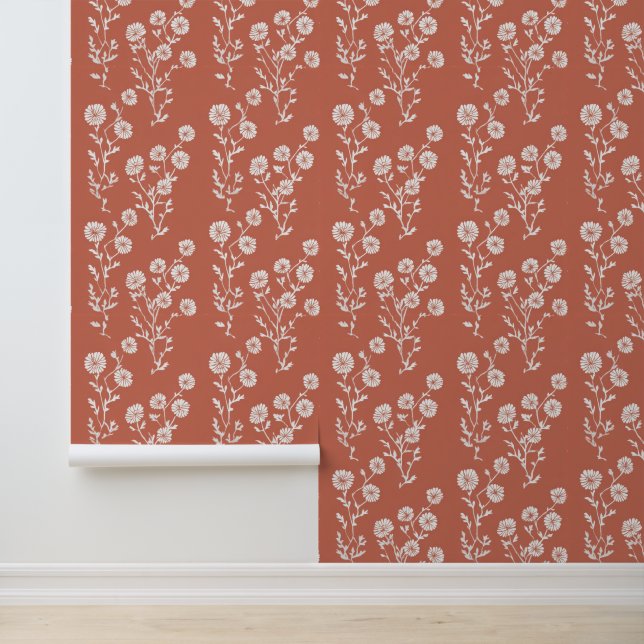 Papier Peint Motif Folk Boho (Application)