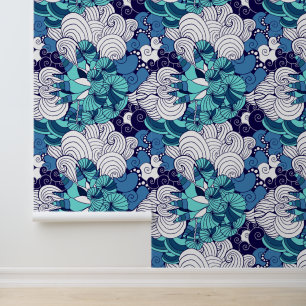 Papier Peint Motif Funky Seashell