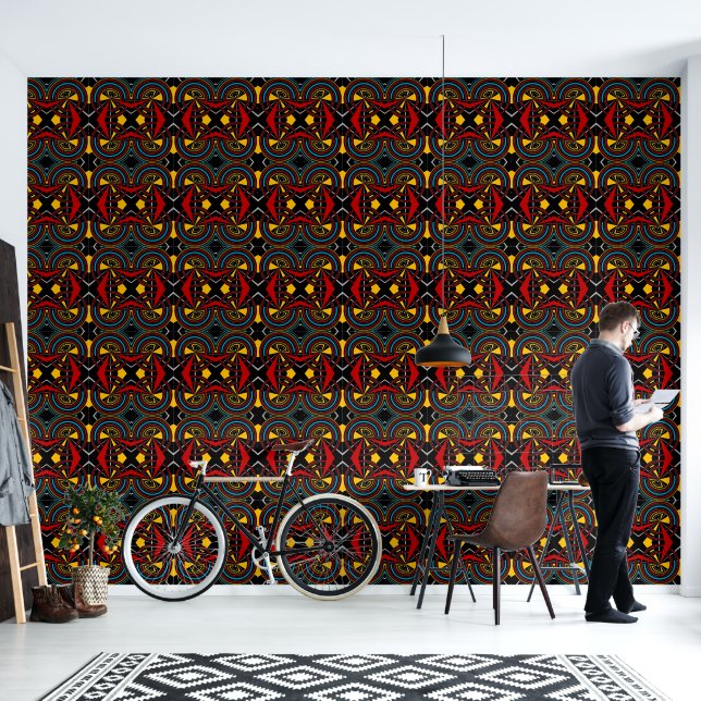 Papier Peint Motif géométrique (Salon)