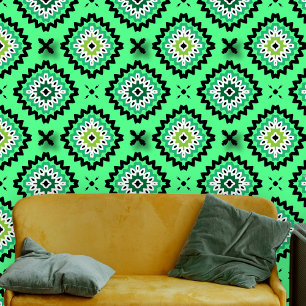Papier Peint Motif géométrique Bold Lime Green Mandala