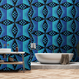 Papier peint motif géométrique cool avec fond noir