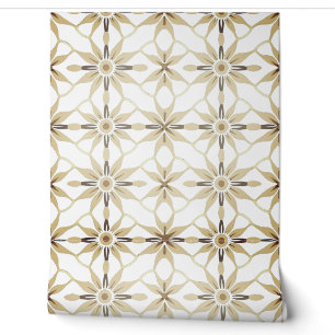 Papier Peint Motif géométrique de jasmin thaïlandais