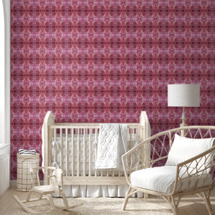 Papier Peint Motif géométrique de taille L rose et violet doux