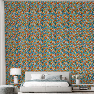 Papier Peint Motif Goldfish Fond d'écran et design de rideau