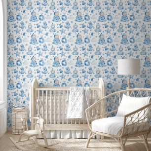 Papier Peint Motif Heure du coucher pour bébé garçon