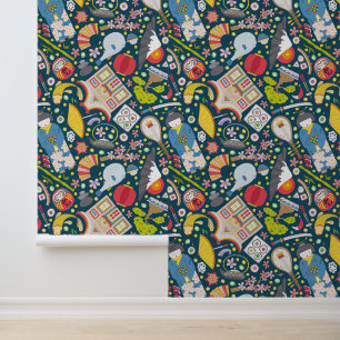 Papier Peint Motif japonais sans joint