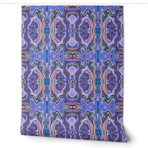 Papier Peint Motif Liquide de Peinture Colorée Abstraite