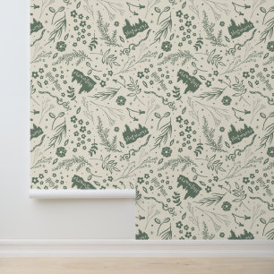 Papier Peint Motif Magique Herbologie HOGWARTS™