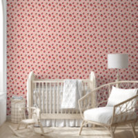 Motif mignon fraise sans couture