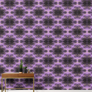 Papier Peint Motif noir et or sur Lilac  