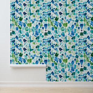 Papier Peint Motif Ocean Terrazzo