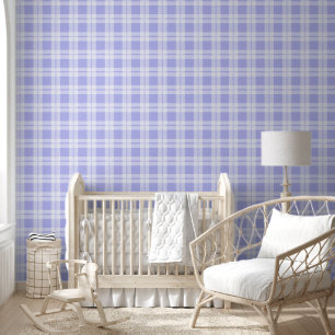 Papier Peint Motif Purple Chèques Plaid Bureau