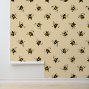 Papier Peint Motif Queen Bee