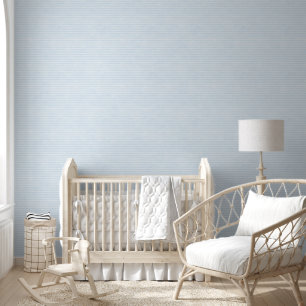 Papier Peint Motif rayé bleu pastel aquarelle minimaliste