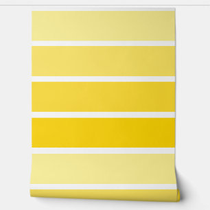 Papier Peint Motif rayé mignon Ombre jaune