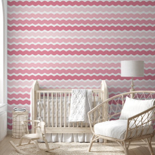 Papier Peint Motif rayé rose pâle Ombre rac
