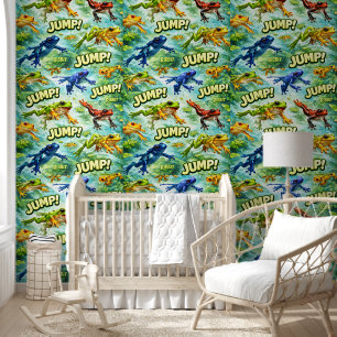 Papier Peint Motif renard sautant saut