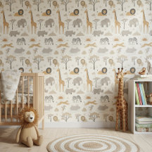 Motif Safari au lever du soleil Savane ID1259