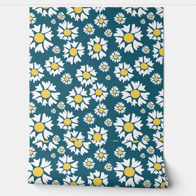 Papier Peint Motif sans couture avec des fleurs (Déroulement)
