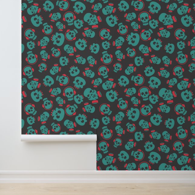 Papier Peint Motif sans couture effrayant E (Style : 2) (Application)
