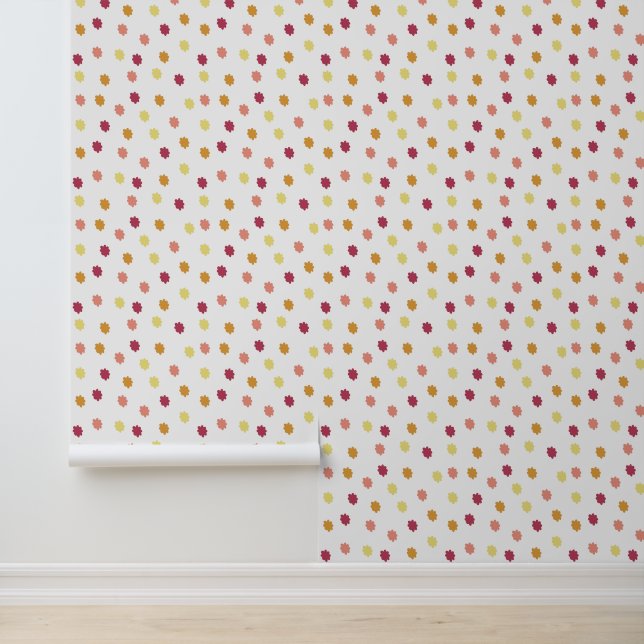 Papier Peint motif spot multicolore (Application)