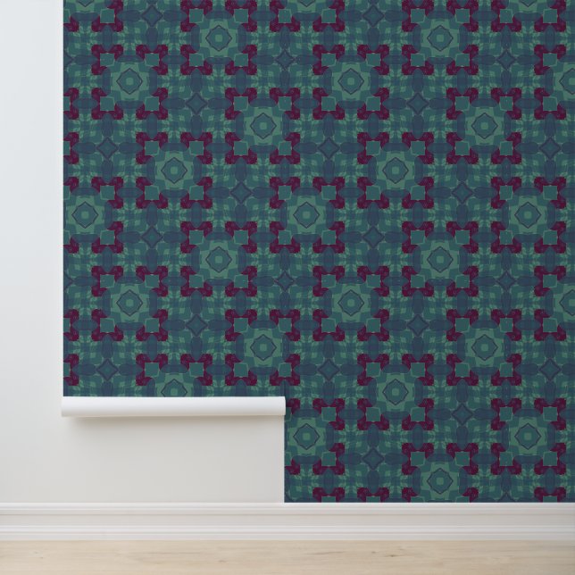 Papier Peint motif vert (Application)