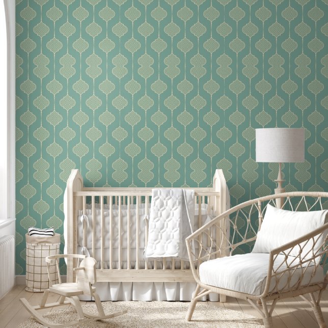 Papier Peint Motif vert doux (Enfants)