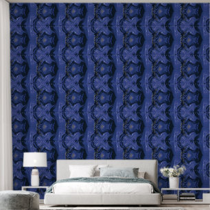 Papier peint Mystical Blue Swirl