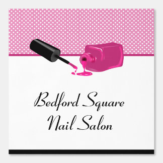Papier Peint Nail Saloon rose blanc et noir Salle frontière