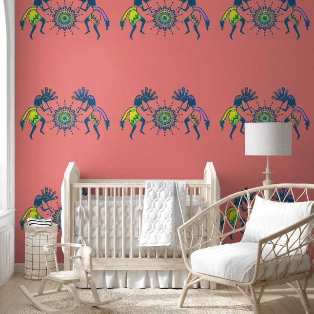 Papier Peint Native Americans Culture - Sun Dancing Kokopelli 5 (Enfants)