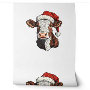 Papier Peint Noël Noël à la vache Noël